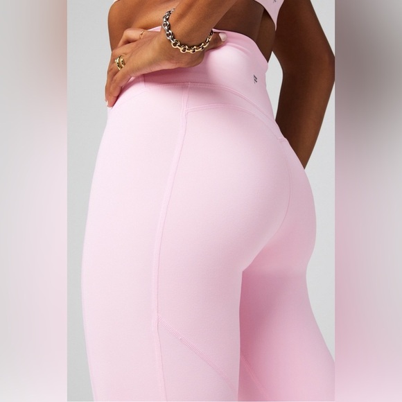 Fabletics Oasis PureLuxe High-Waisted Kick Flare Sz XL NWT light pink pants - Picture 2 of 6